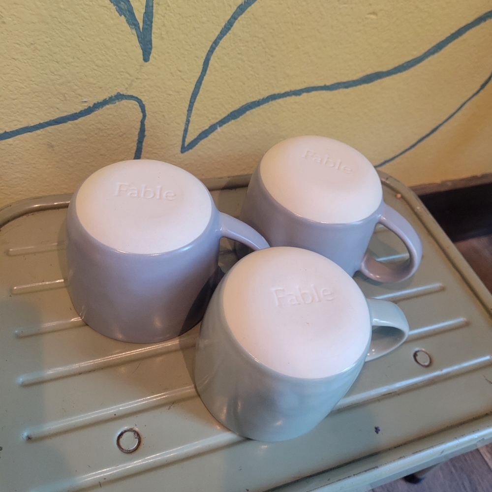 Fable Stoneware Mugs Set of 3 - Picture 3 of 7